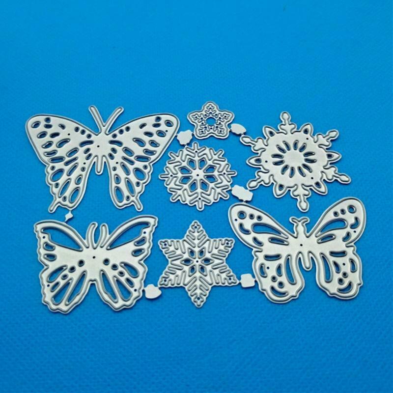 Snowflake Butterfly Metal Cutting Dies Stencil DIY Scrapbooking Album Paper Card