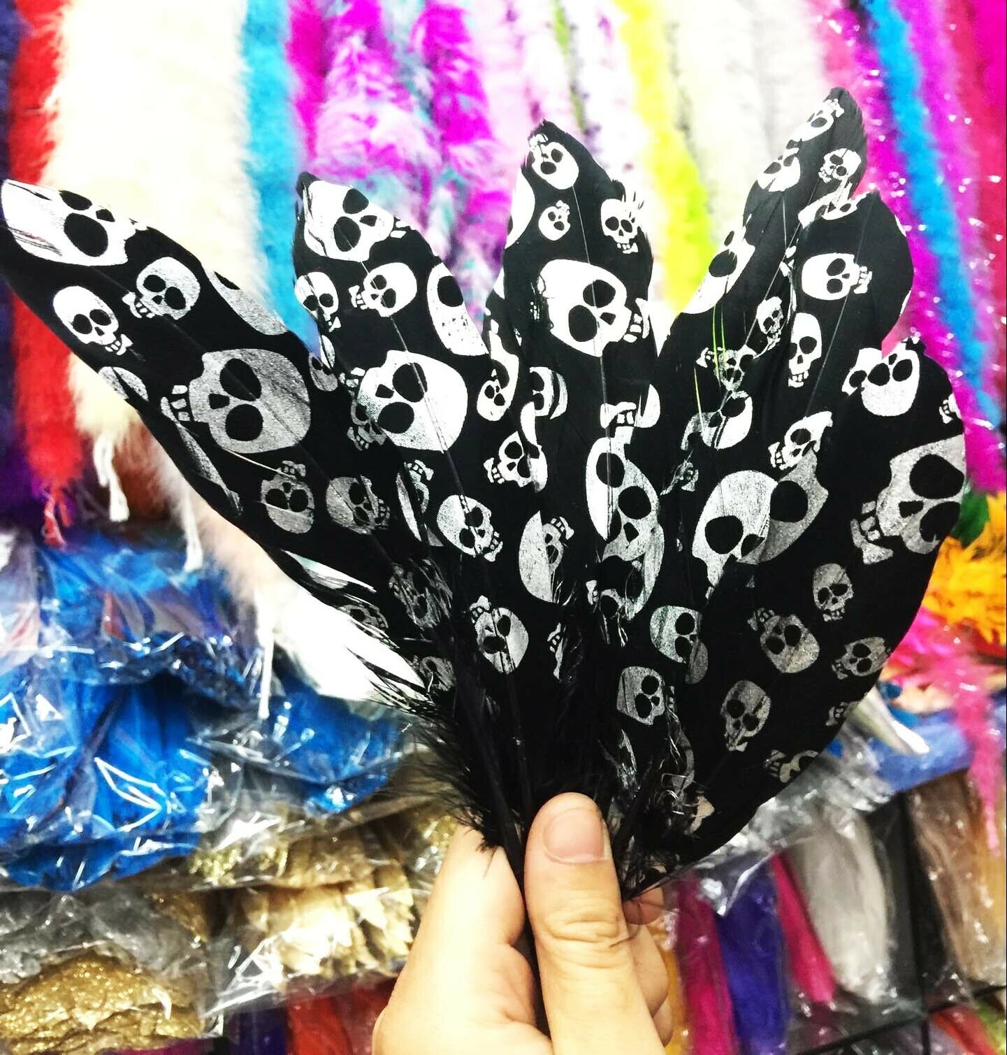 Skeleton style 100 pcs beautiful natural Goose feather 15-20cm/6-8 inch