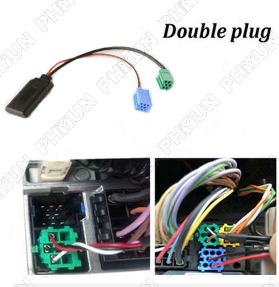 1Pcs Car AUX Input Wireless Bluetooth Audio Cable Adapter for Renault 2005-2011