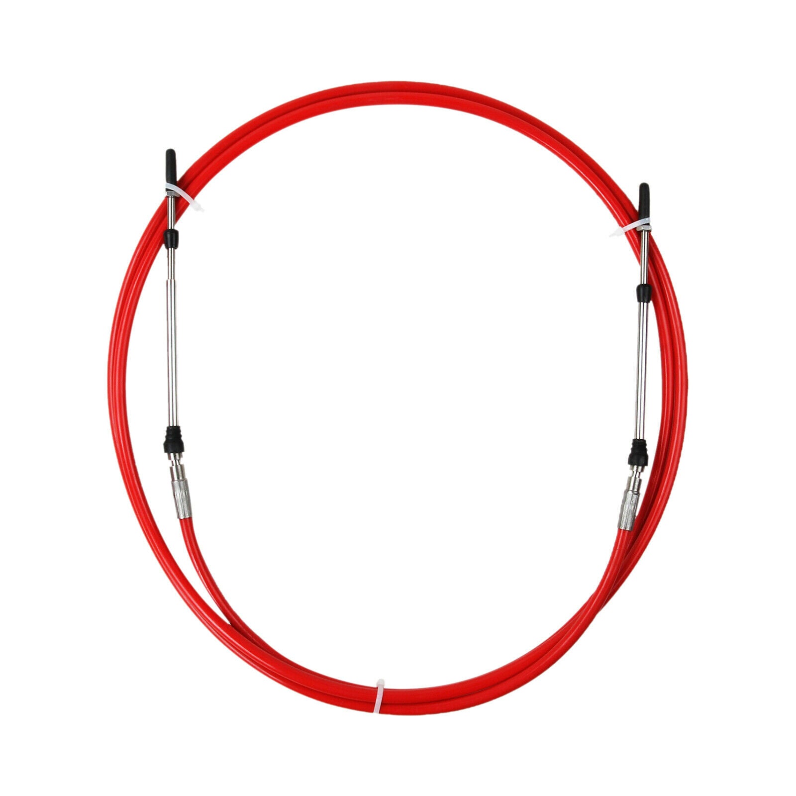 2pieces Universal Throttle Cable Red for Yacht Boat Motor Control Lever 13FT