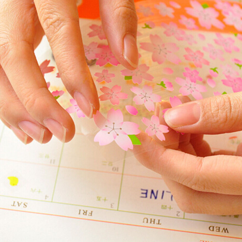 Cherry Blossom Stickers Sakura Flower Floral Craft Scrapbook Card.l8