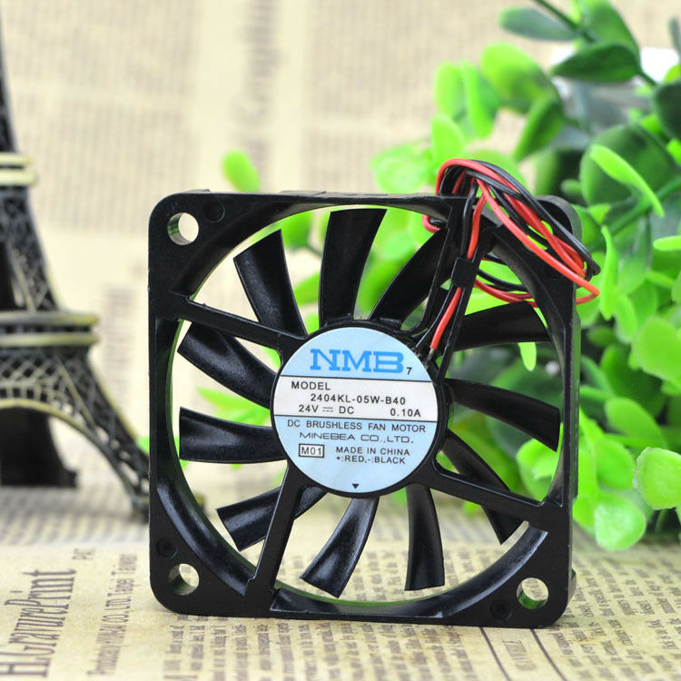 For 1pc NMB 6010 2404KL-05W-B40 FAN 24V 0.10A 2Pin