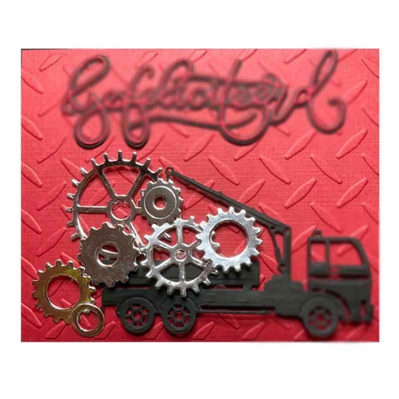 Gearwheel Metal Cutting Dies Stencil DIY Scrapbooking Album Paper Card Template