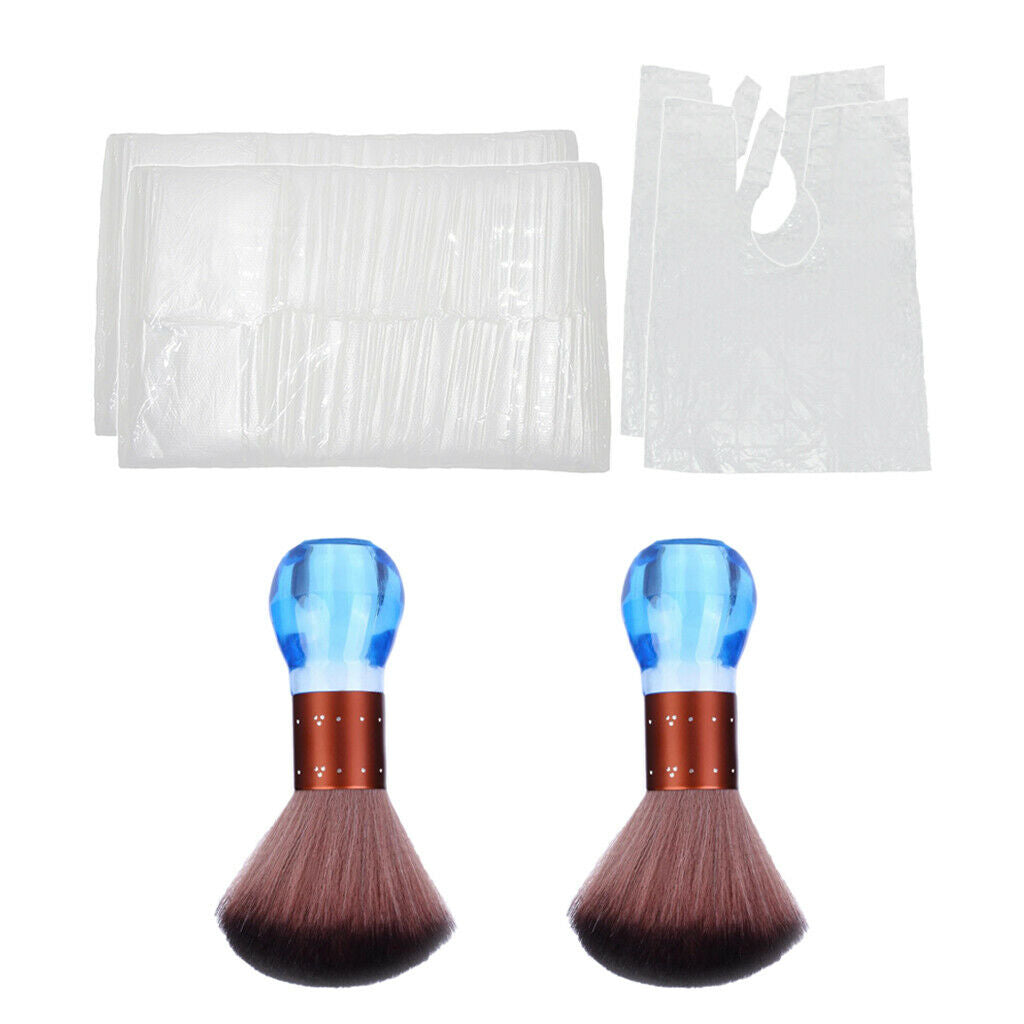 200x Disposable Hair Cutting Gowns Salon Barber w/ Neck Brush Sweep 60x80cm
