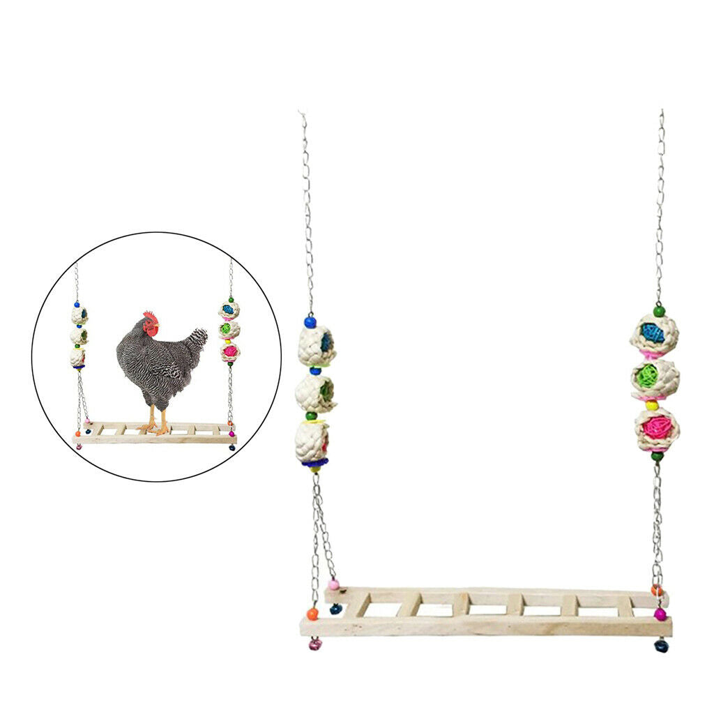 2x Handmade Chicken Ladder Parrots Perch Stand Chicken Large Birds Parrots