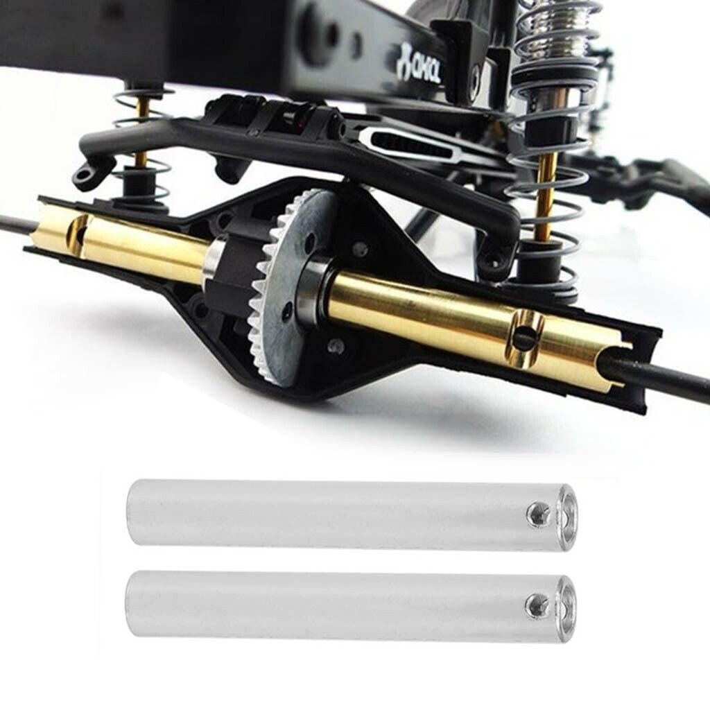 2Piece Stainless Steel Axle Tube for SCX10 RC Car Crawler Upgrade Parts