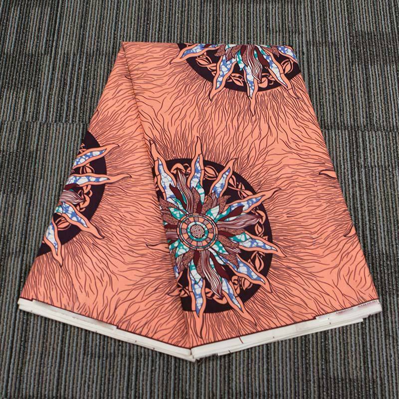 1 Yard African Polyester Wax Printing Cloth Fabric for Garment Dress Materials