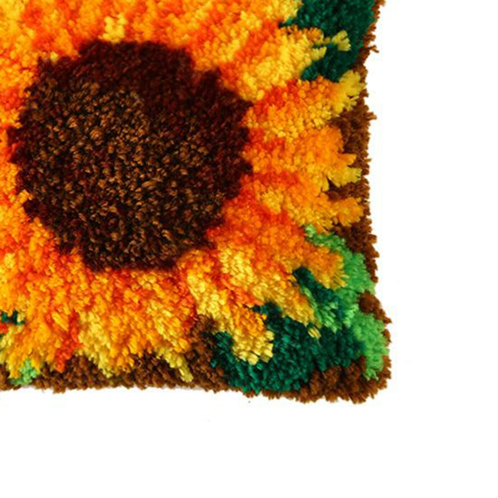 Latch Hook Kits DIY Cats Sunflower Crocheting Rug Carpet Making Sunflowers
