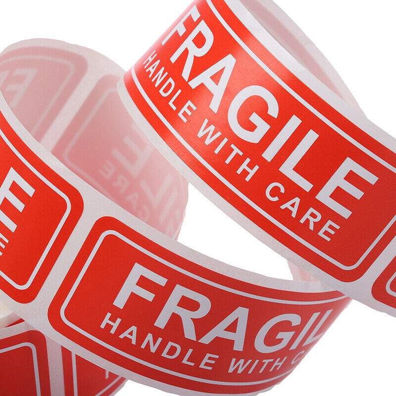 150Pcs/Roll Fragile Label Stickers Handle with Care Thank You Warning Sig.l8