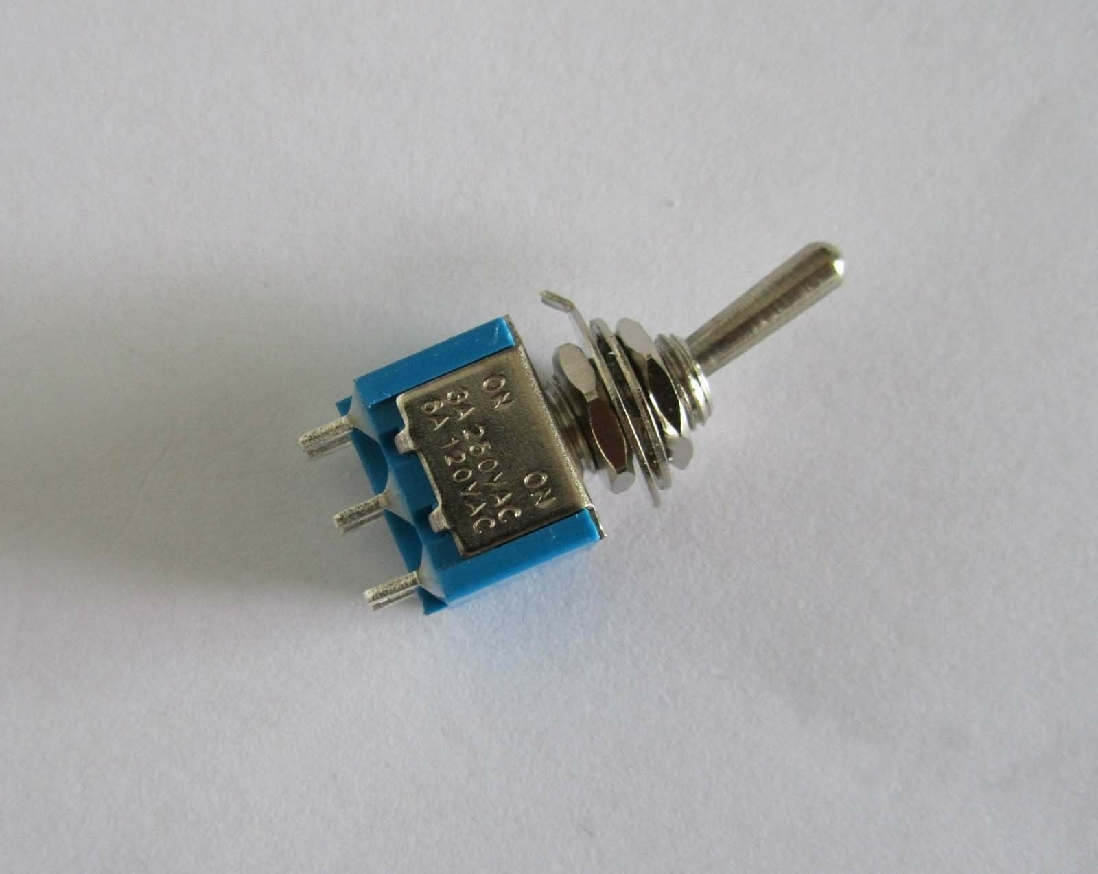 20x DPDT 6 PIN Guitar Mini Toggle Switch 2 Position ON-ON Car/Boat Switches
