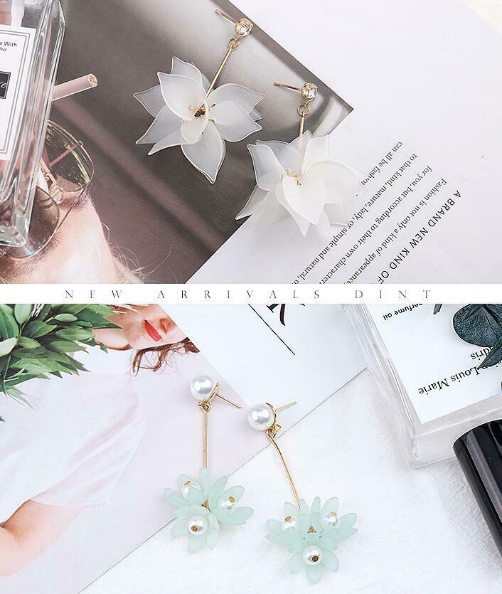 DIY Earrings Making Accessories petal Ear hook Pendant Jewelry Making Kits