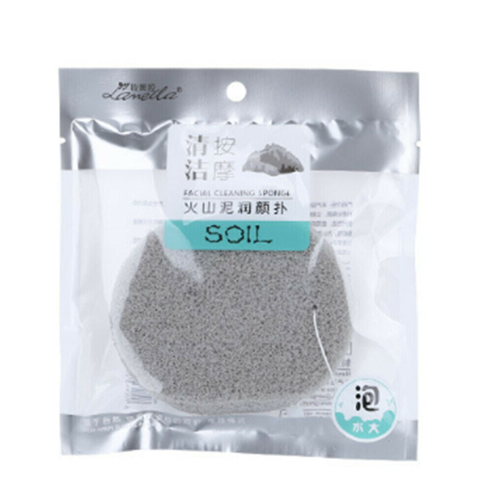 Set Of 2 Soft Powder Puff Make Up Cosmetic Facial Cleansing Exfoliating Sponge