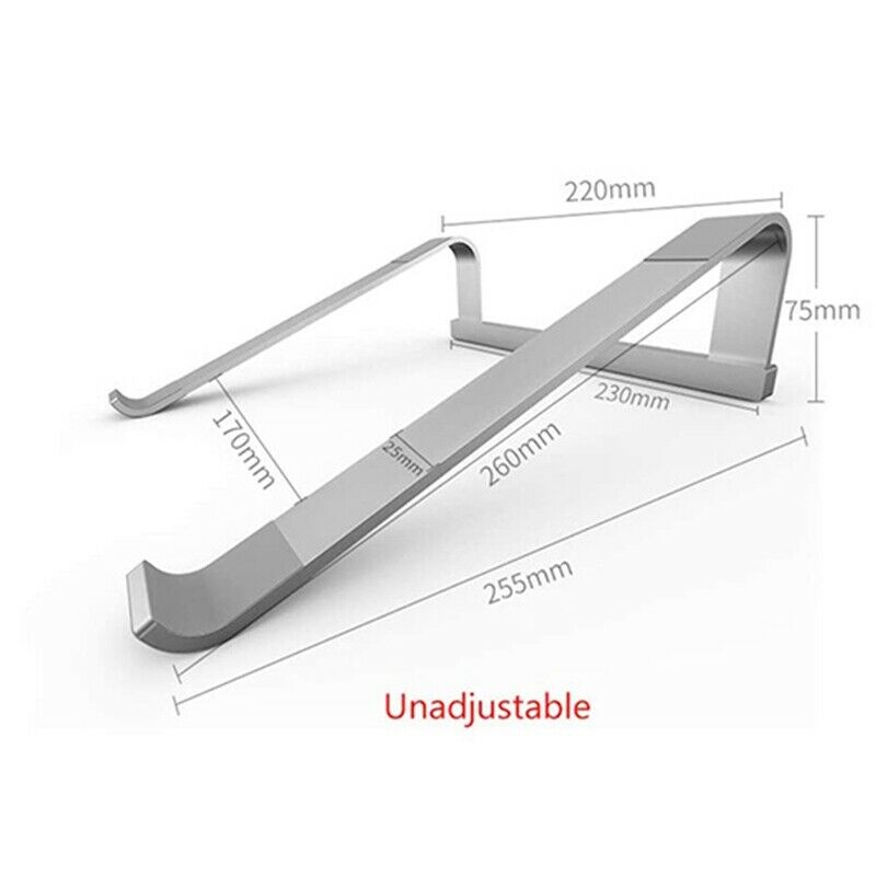 2X(Aluminum Alloy Laptop Stand Folding Computer Stand for Macbook Air Pro NR5E1)