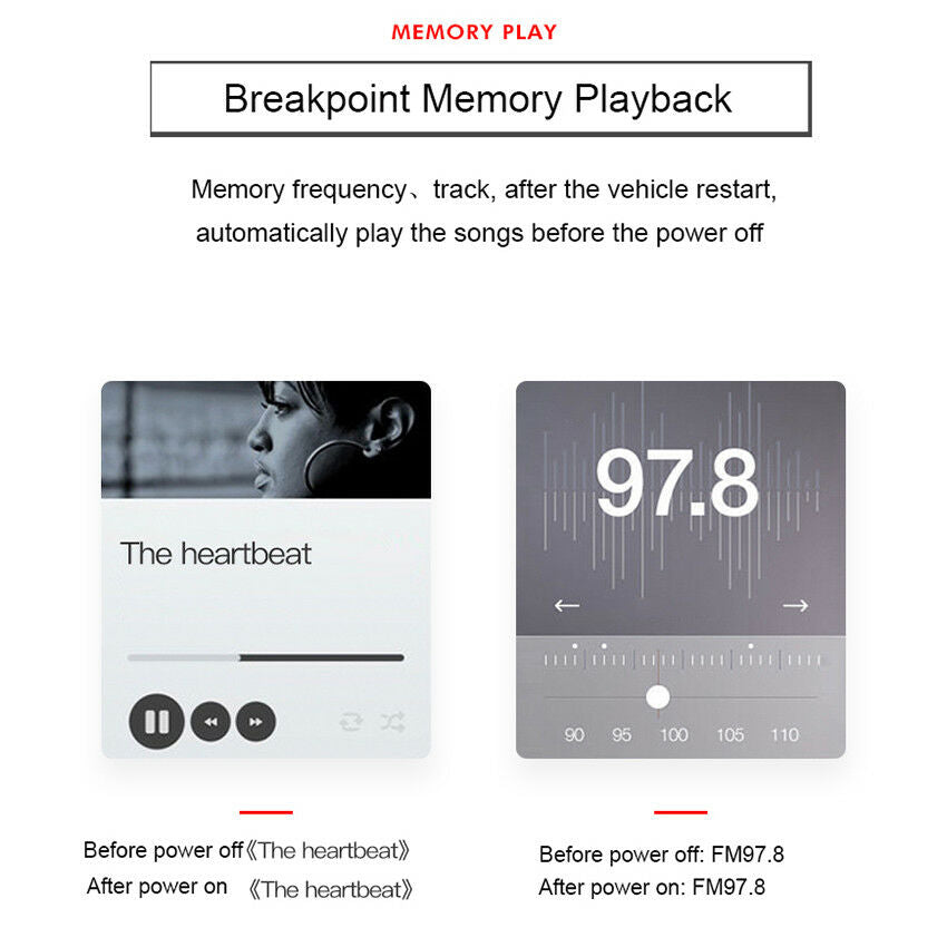 Wireless In-Car Bluetooth  MP3 Radio Adapter Car Fast USB Charger car Charging