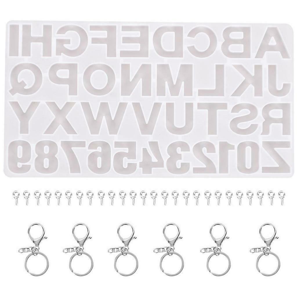 Silicone Molds Epoxy for Keychain Pendant Jewelry Charms Making Craft Kit