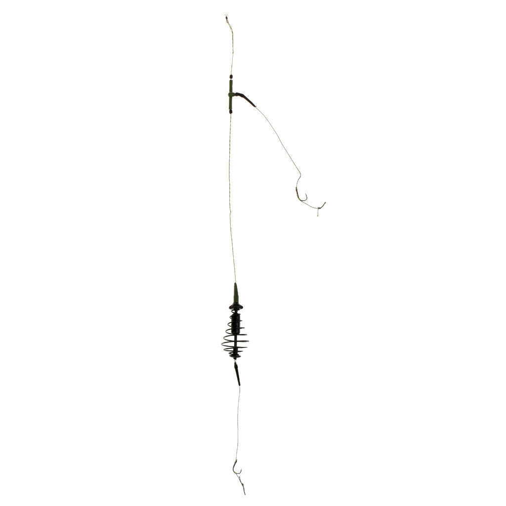 Fishing Feeder Cage Carp Feeder Fishing Lure Cage With Lead Sinker and Hooks