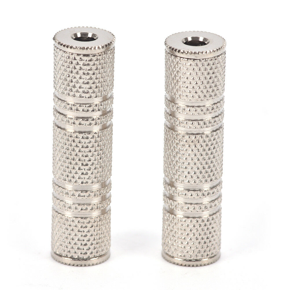 2x 3.5mm Female to Female Audio Adapter Connector Coupler Stereo F/F Exte.l8