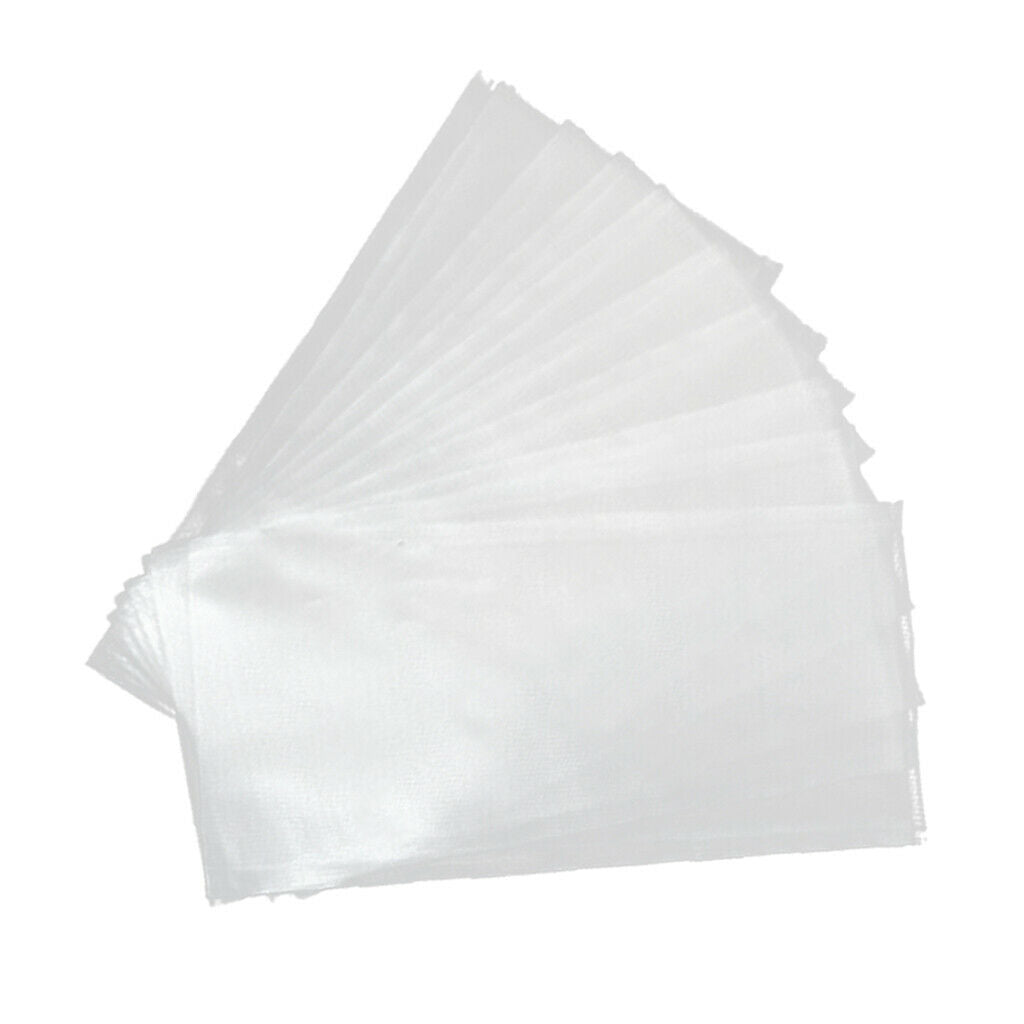 4X 50pcs PVA Bag Fishing Tackle Carp Bait Dissolving Bags Pouch Sack  12x6cm