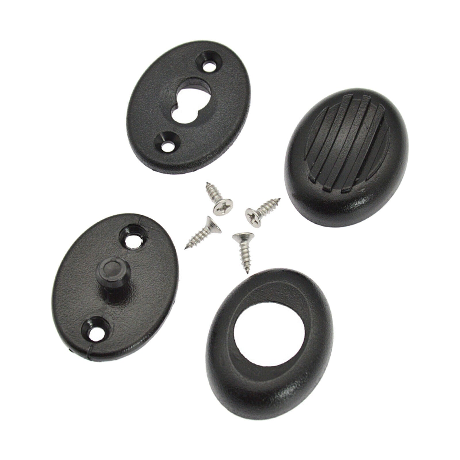 4Pcs/Set Durable Fastener for Diving Suit Snorkeling Suit Slide Buckle Black