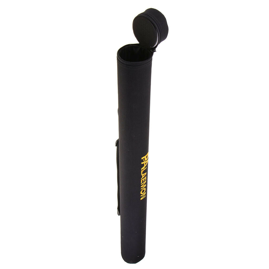 68cm Fly Rod Fishing Tube Black Fly Rod Case Organizer Bag Rod Storage Case