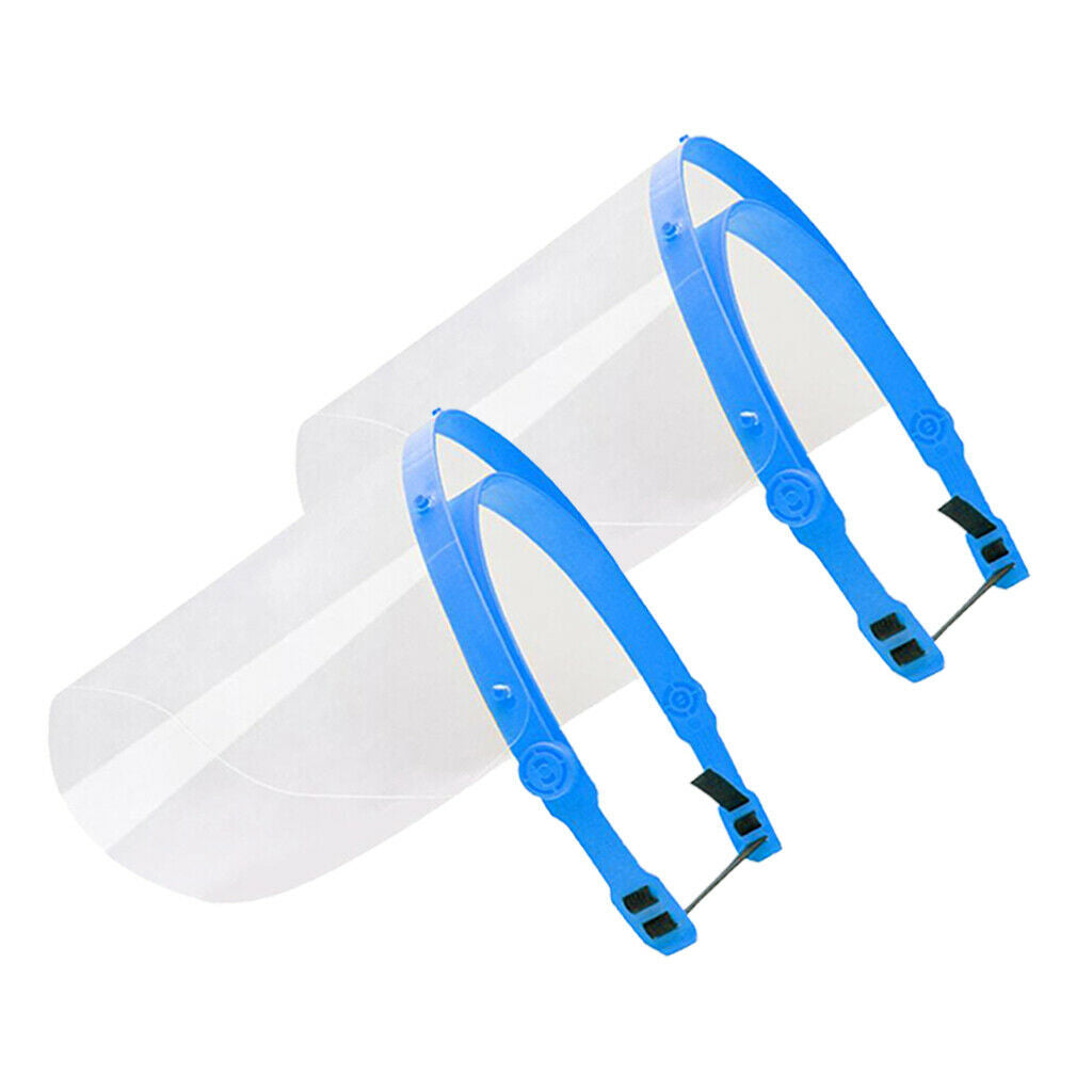 2Pcs Full Face Shield Cover Reusable Clear Protective Visor   Unisex