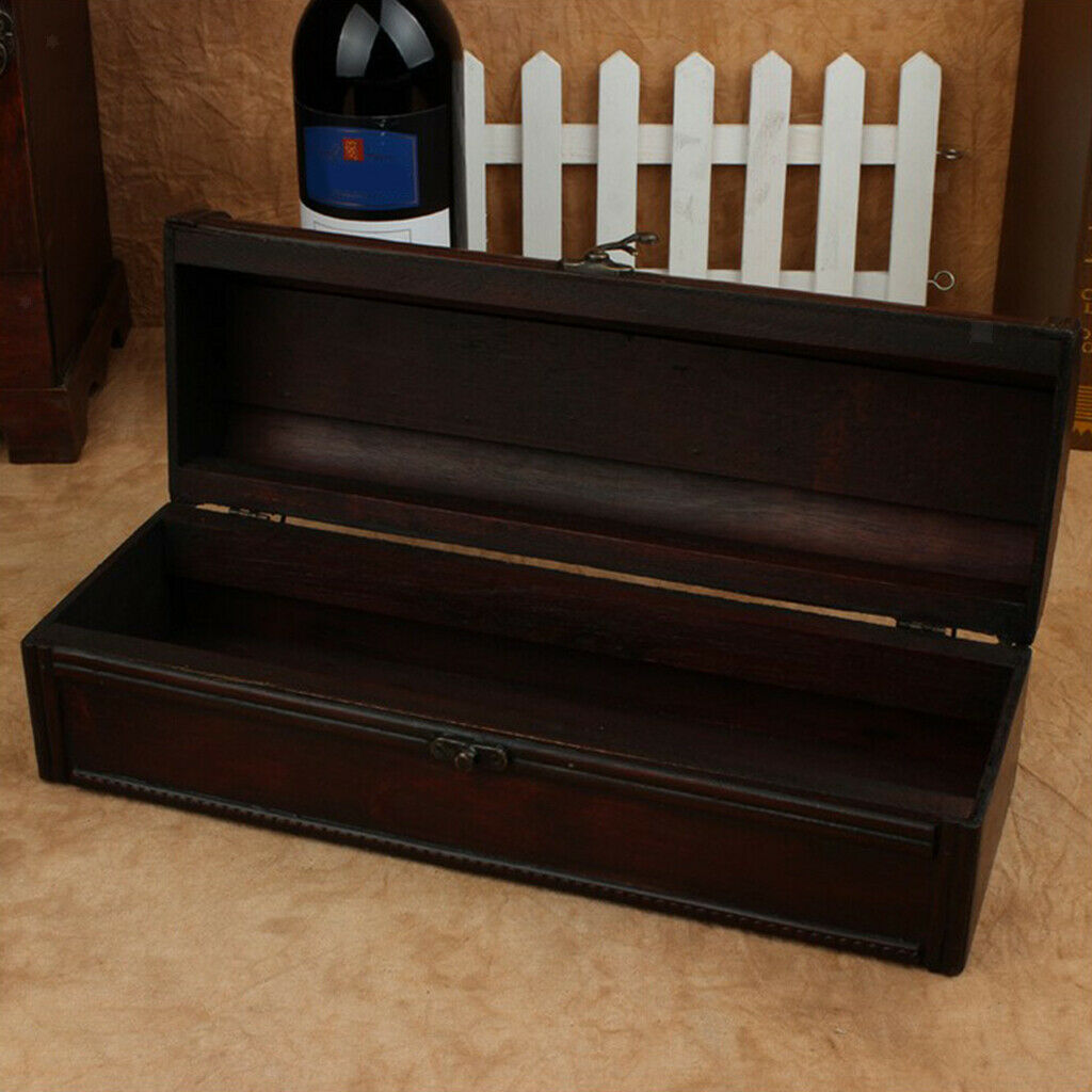 Wood Single Bottle Wine Box Carrier Case