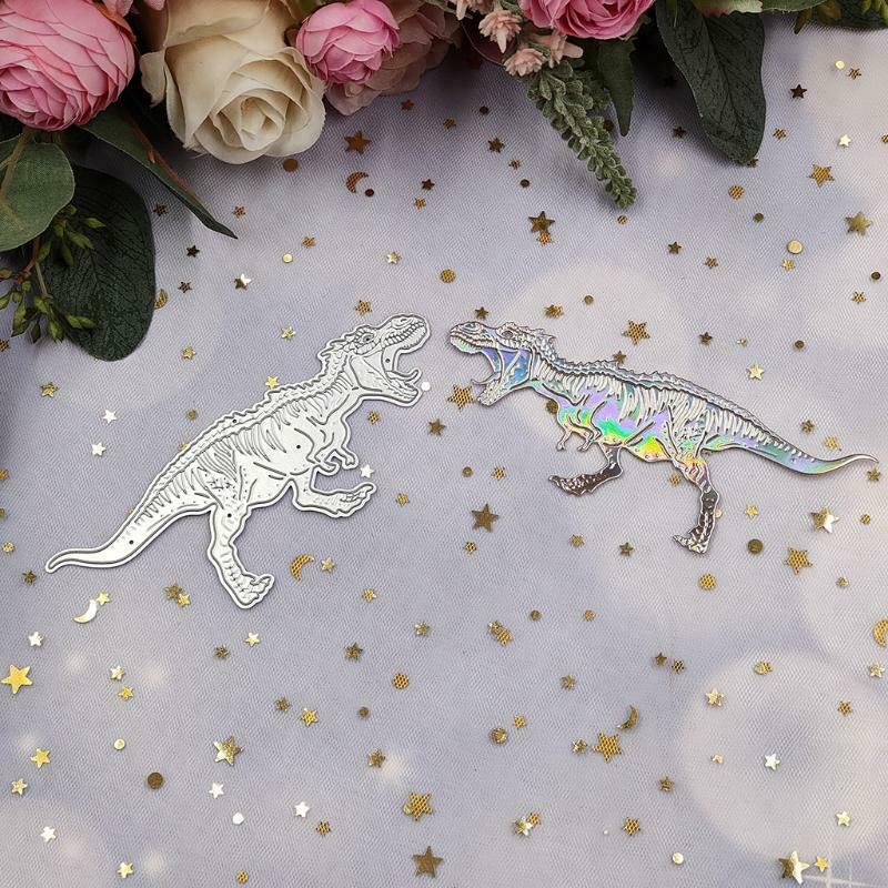 Embossing Template Dinosaur Shape for DIY Cards Die-Cuts Frame Carbon Steel