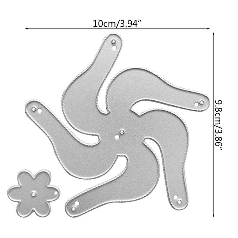 Windmill Metal Cutting Dies Stencil Scrapbooking DIY Album Stamp Paper Card Mold