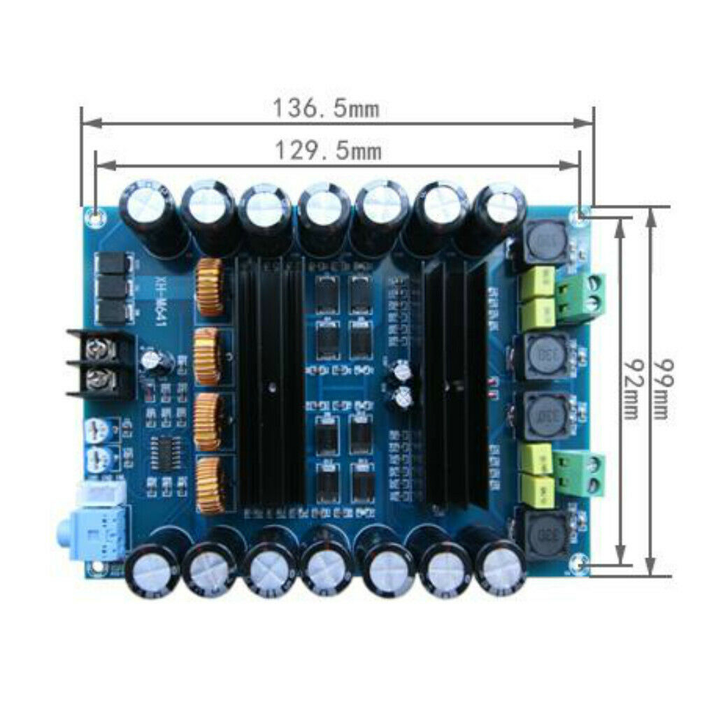 TPA3116D2 DC12-24V 150W *2 Audio Power Amplifier Board High Power Car AMP