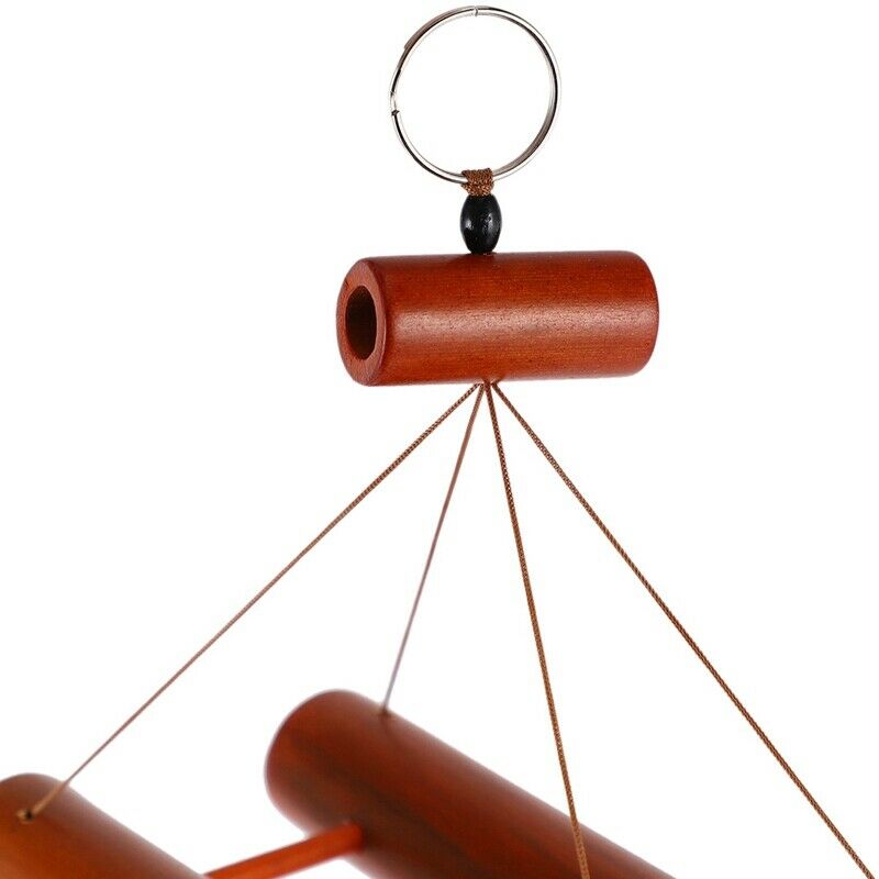 Hand-Crafted Bamboo Tubes Wind Chimes Hollow Tuned Music Natural Bamboo Wind CW3