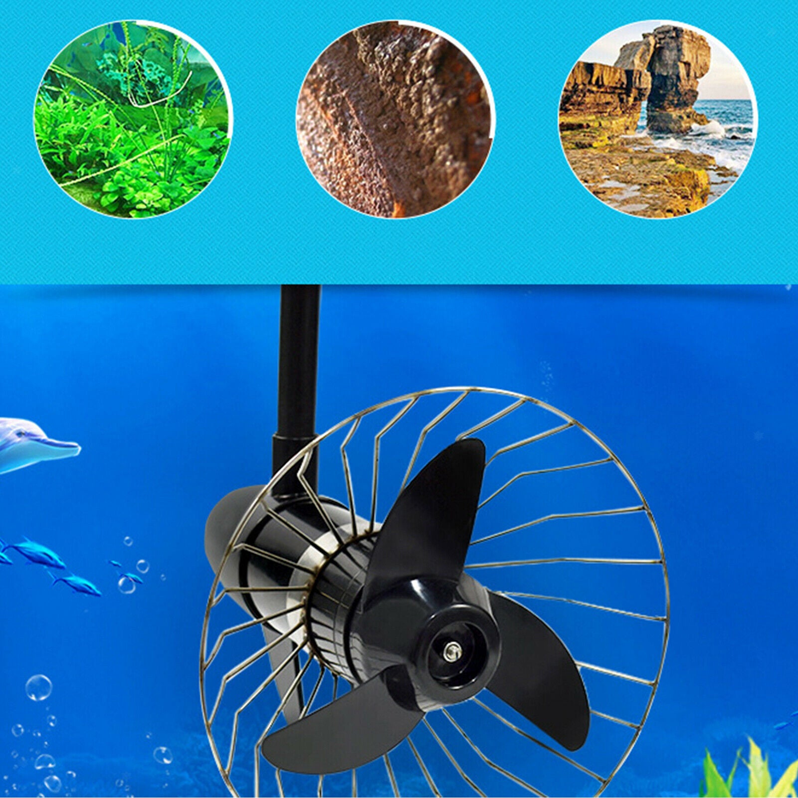 Marine Engine Propeller Net Cover Fishing Boat Kayak Propulsion Motor Cage