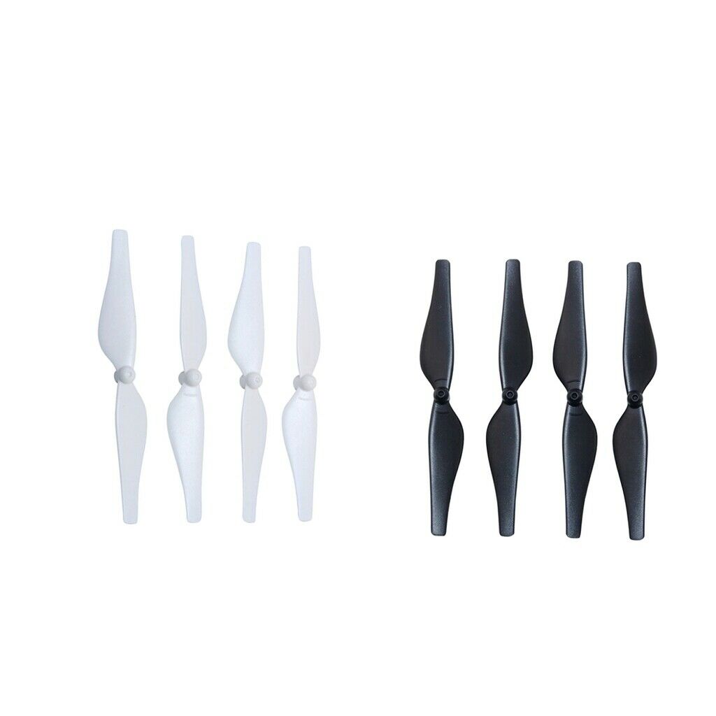 4 Pairs Durable Propeller Props for DJI TELLO Drone Spare Parts, White+Black