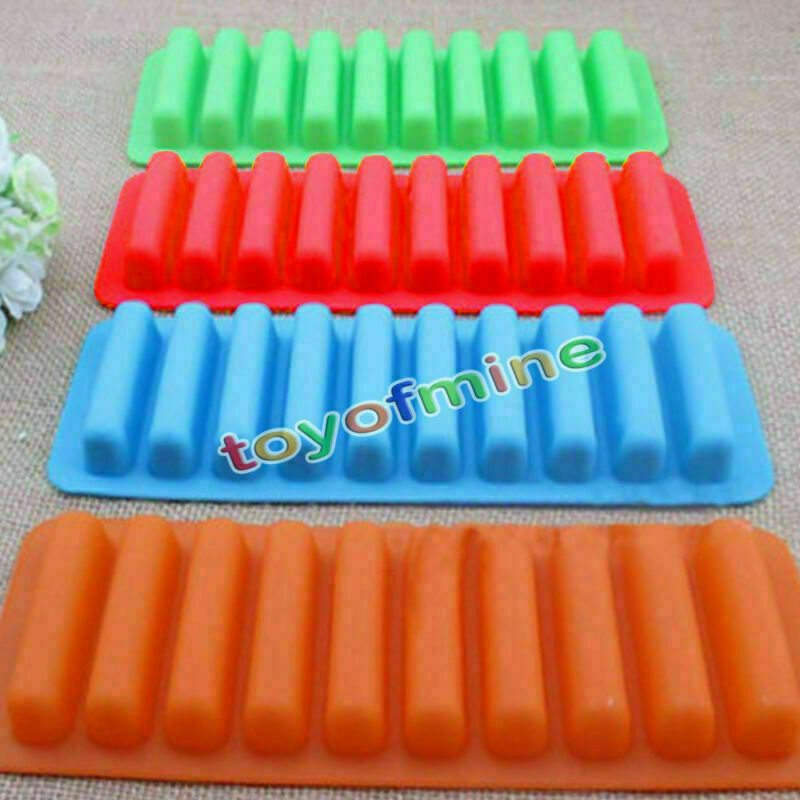 DIY Creative Silicone Cylinder Ice Cube Tray Freeze Mould Cookies Chocolate Mold
