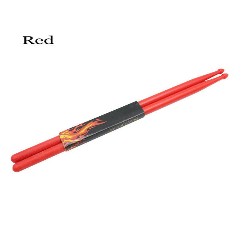 5 Pair of Durable 5A Nylon Drum Stick 405mm/ 15.7'' 5 Color/Set Drum Sticks USA