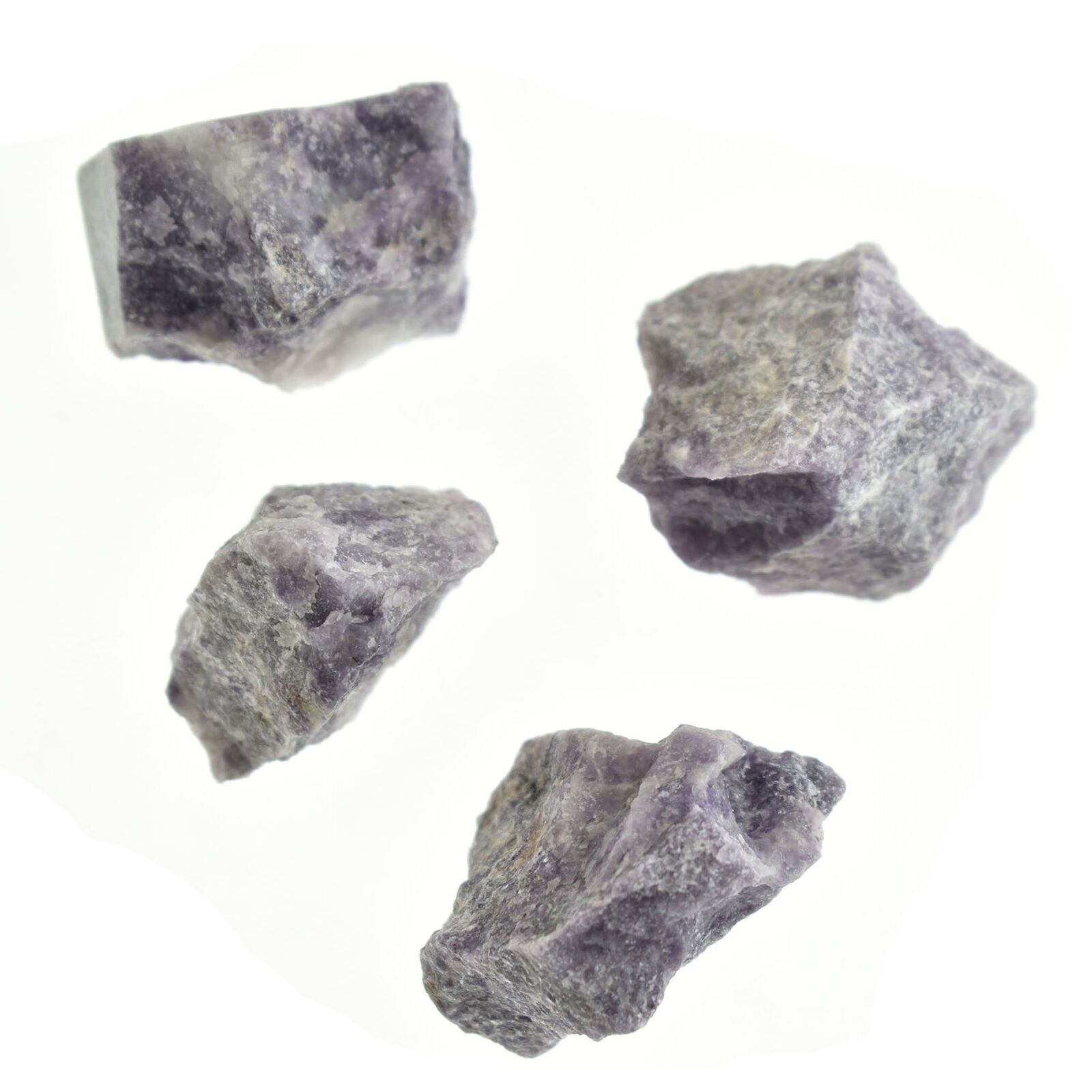 Lepidolite Collection 1/2 Lb Layered Lavender Lithium Mica Crystal 6-7 Stones