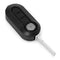 3 Buttons Flip Remote Key Case Shell Cover For FIAT 500 Panda Car Alarm Keyless