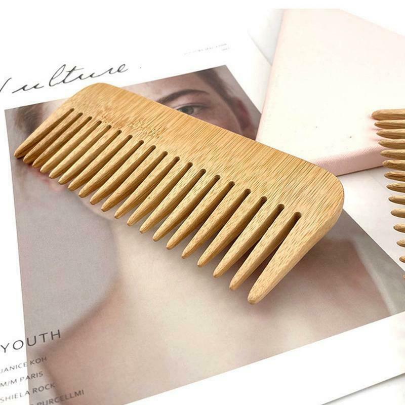Wide Tooth Hair Comb Anti Static Wooden Comb Curly Hair for Women Girls