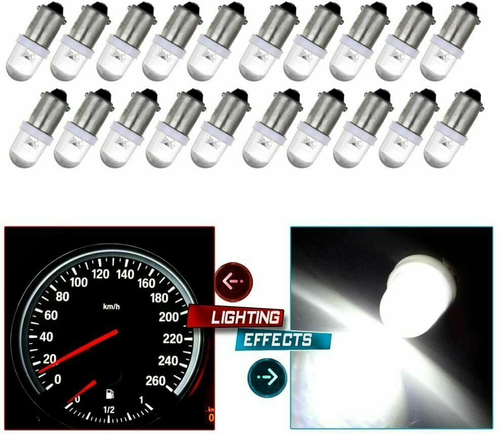 20*/set BA9S 233 T4W Led Smd Xenon White Side Light Bulb Lamps Canbus No Error