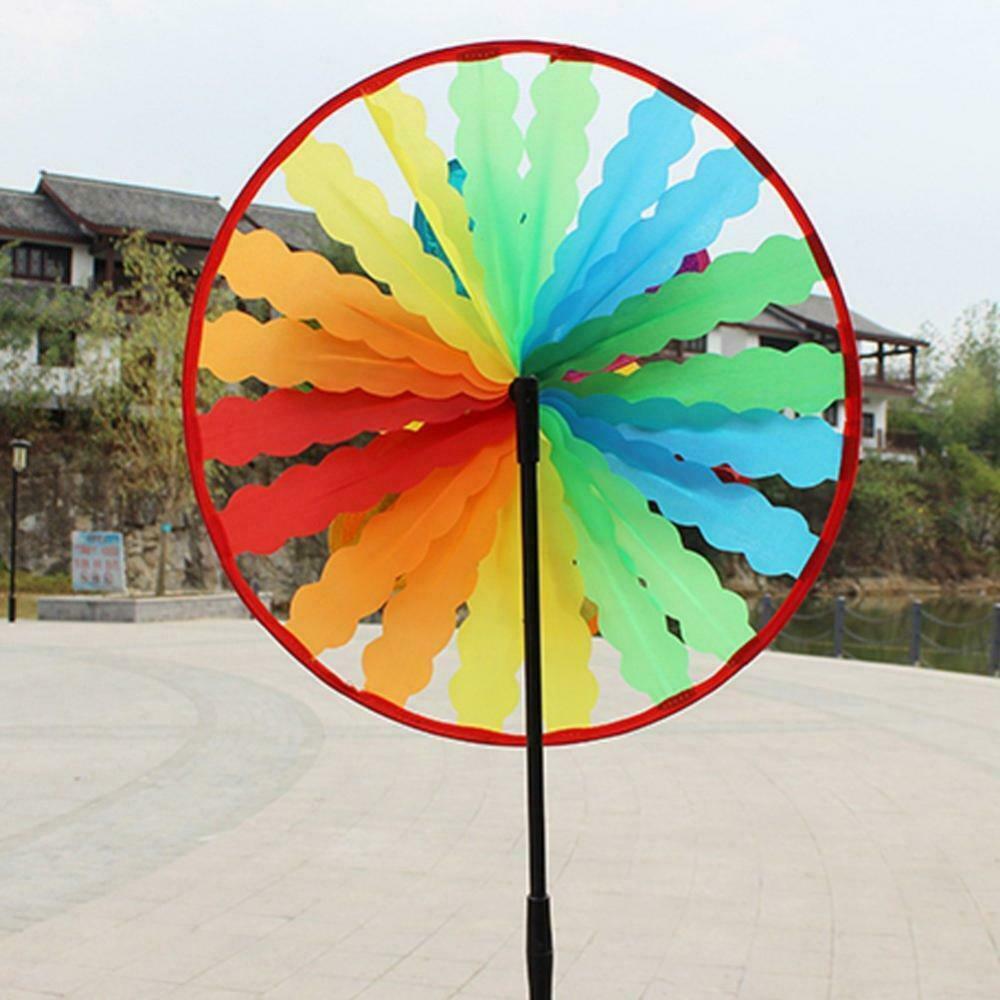 Sunflower Rainbow Windmill Windsocks Whirligig Wheel Home Yard Decoration