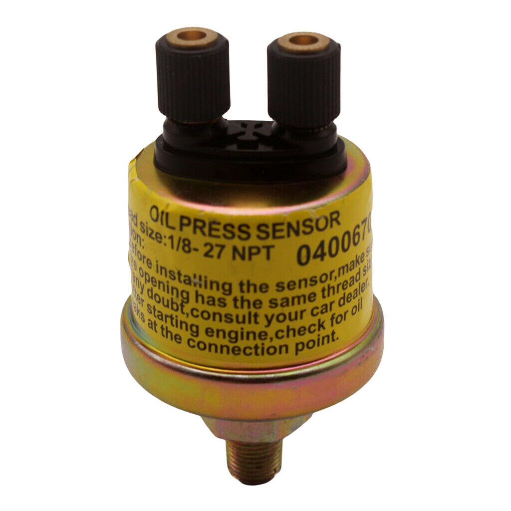 Oil pressure sensor for gauges 1/8 NPT 0-150 Psi sender unit Gauge 2 Pins