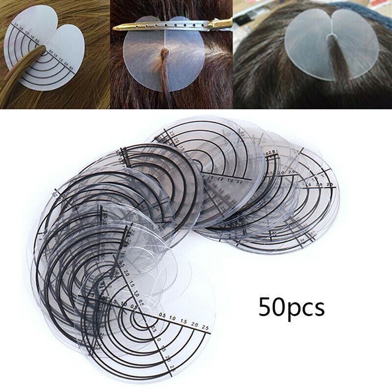50pcs/lot Heat Protector Shields Keratin Tip Hair Extension Salon With sc Rf