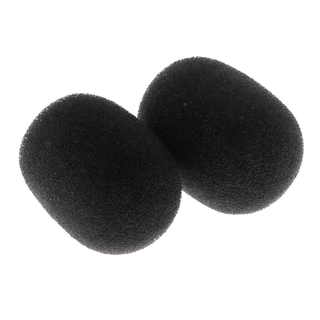 Mini Microphone Sponge Cover Windscreen Pack of 30 Pieces, Black