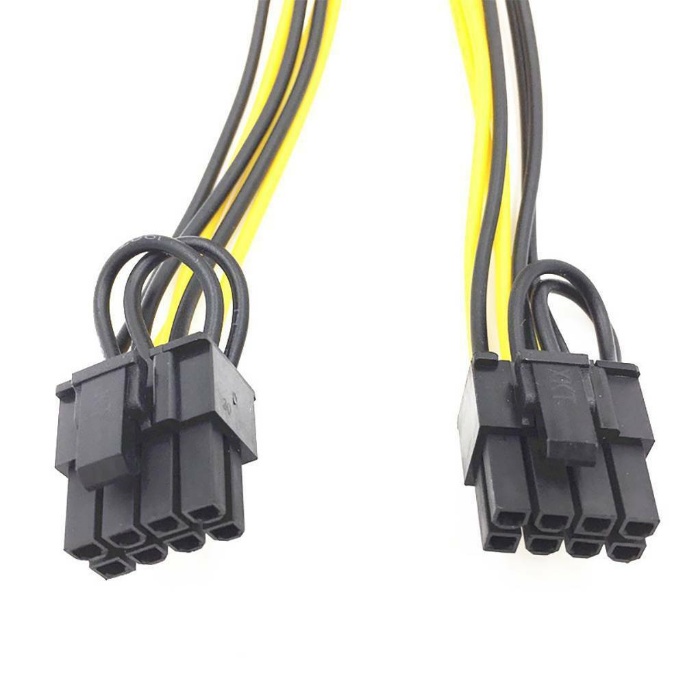 PCI-E 8-pin to 2x 6+2-pin (6pin/8pin) Power Splitter Cable PCIE PCI Express Hot!