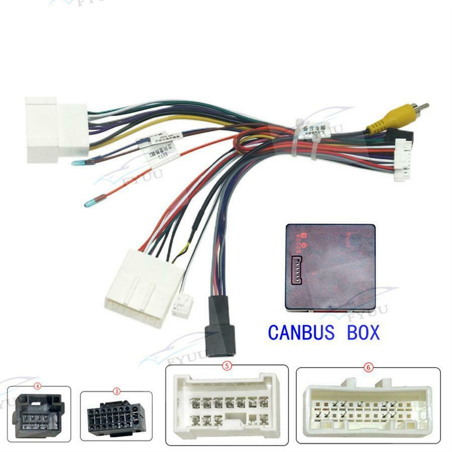 1 x 16pin Power Wiring Harness With Canbus Box Car Audio Android For Renault