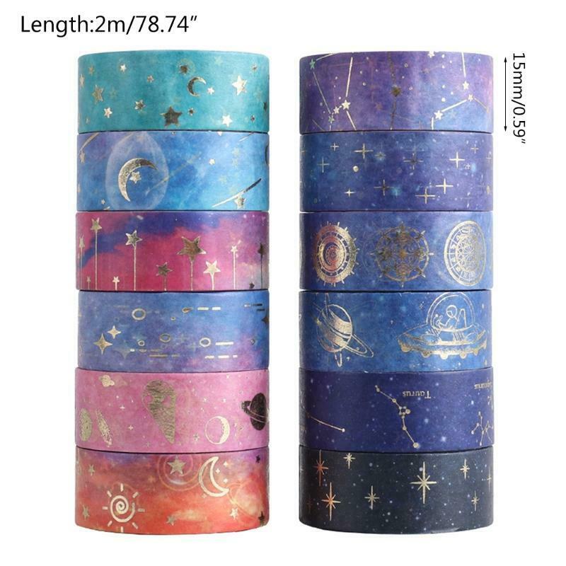 12 Rolls/Set Cute Cartoon Washi Tapes Creative Washi Tapes Cards Making Supplies