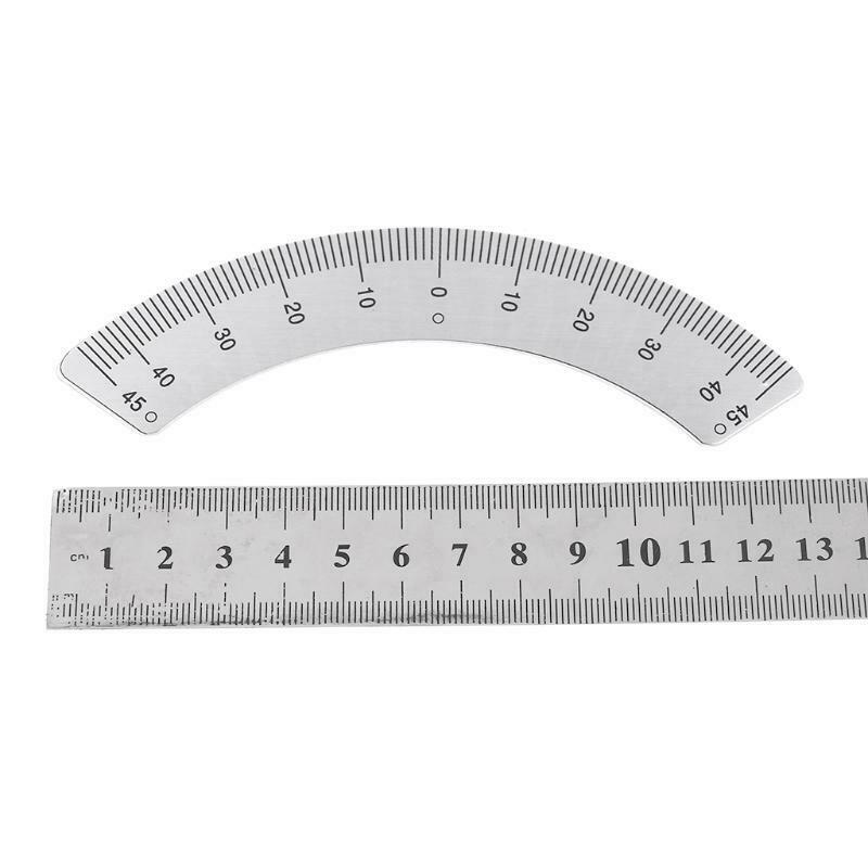 Protractor Milling Machine Part Angle Plate Scale 45Â° Angle Arc M1197 Gauge Tool