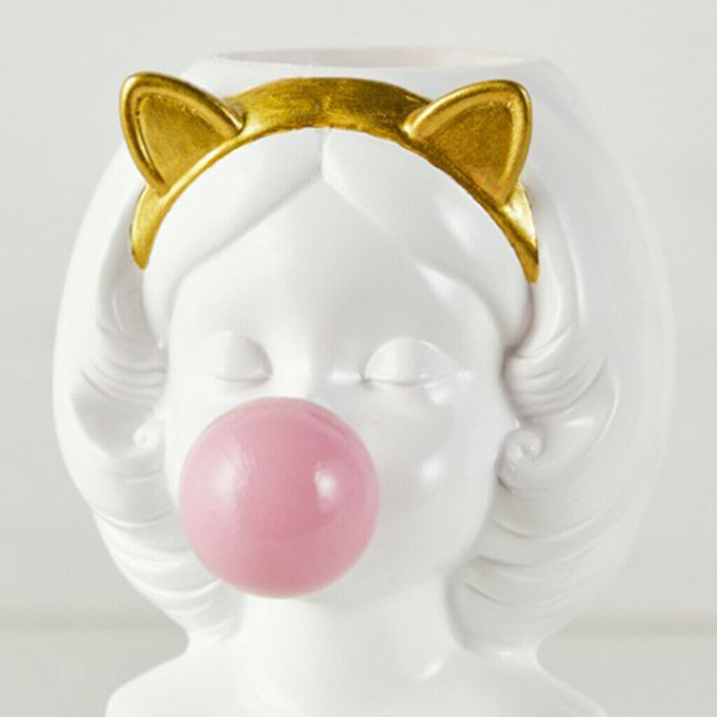 3Pcs Girl Blowing Bubbles Planters Vase Succulent Flower Pot Cute Small