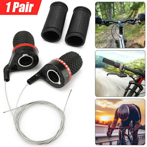 Bicycle Shift Levers Handle Bike Speed Handlebar Shifter  Twist Grip Gear Cycle