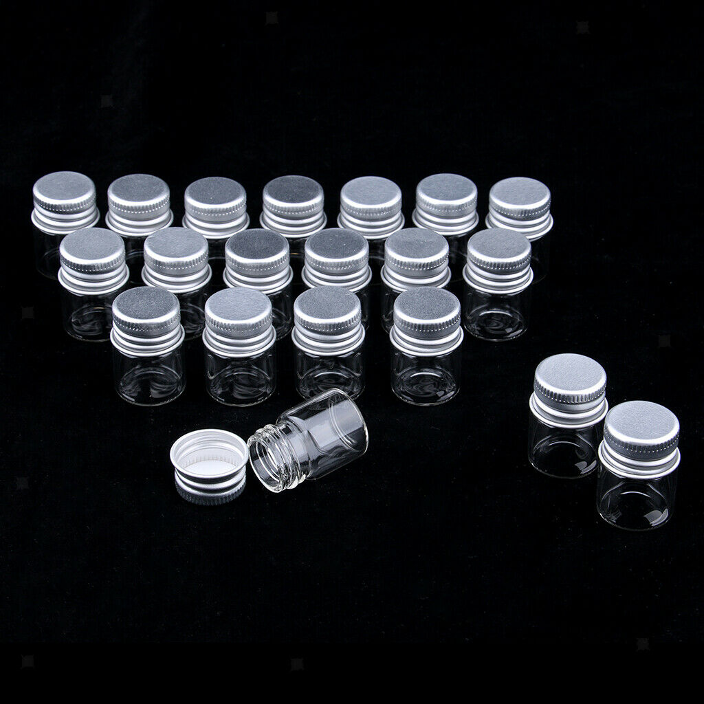 20X Refillable Makeup Sample Containers Empty Round Jar for Cosmetic Travel