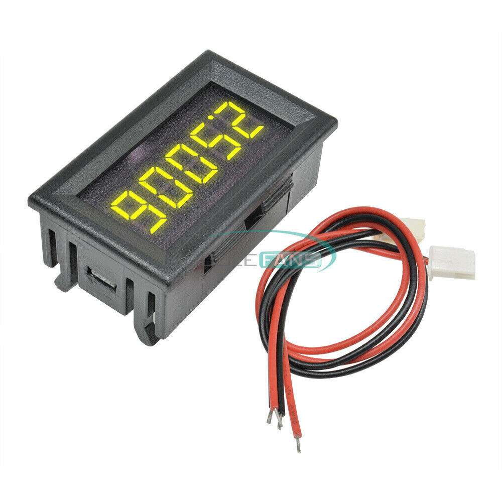 Yellow DC 0-4.3000-33.000V 5 Digit  Precision Digital Volt meter Voltage Panel